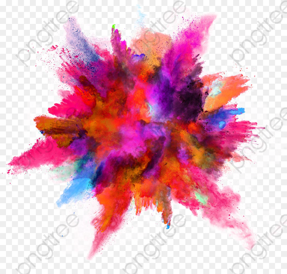 Beautiful Color Splash Background Dust Explosion, Dye, Art, Graphics, Purple Free Png Download