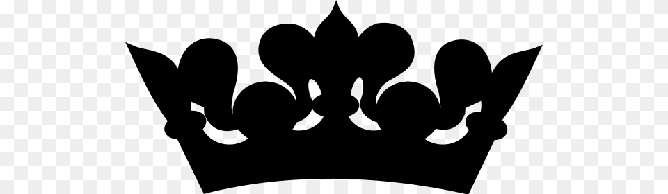 Beautiful Crown Clip Art, Gray Png Image