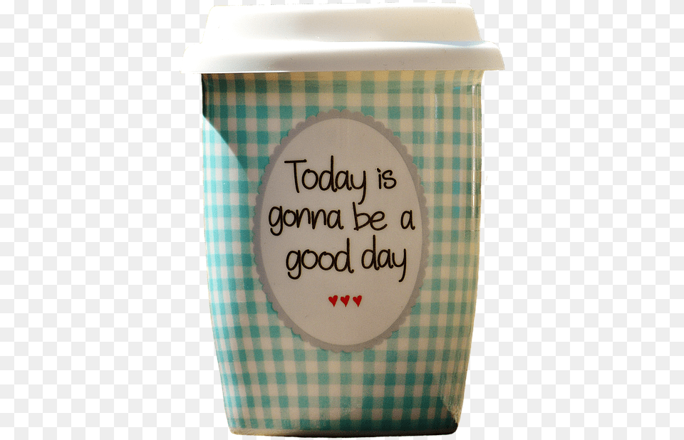 Beautiful Day To Go Joy Coffee Cup Happy Life Is Beautiful Smile, Dessert, Food, Yogurt, Jar Png