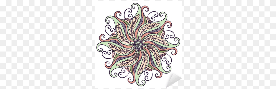 Beautiful Deco Mandala Patterned Design Sticker Symmetrical Design, Art, Floral Design, Graphics, Pattern Png
