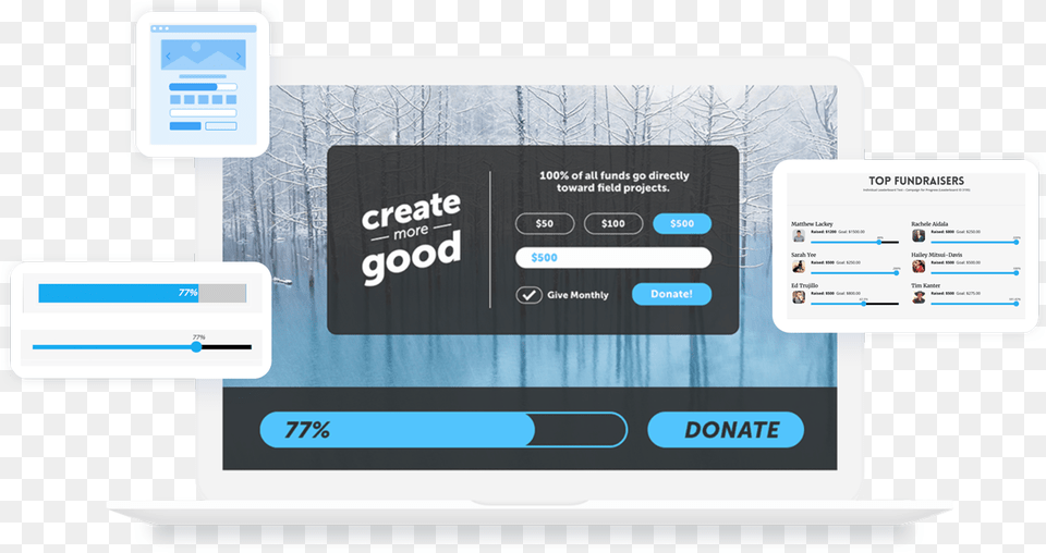 Beautiful Donation Forms For Nonprofits Web Design Donation Progress Bar, Computer Hardware, Electronics, Hardware, Text Free Png