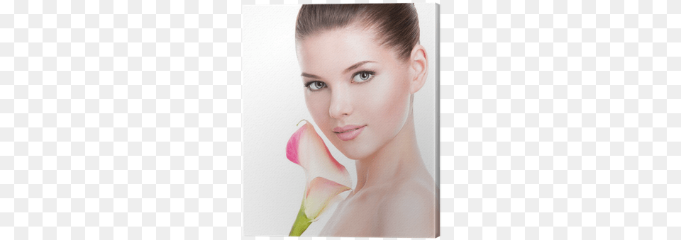 Beautiful Face Of Young Pretty Woman With Healthy Skin Face, Adult, Smelling, Portrait, Photography Png