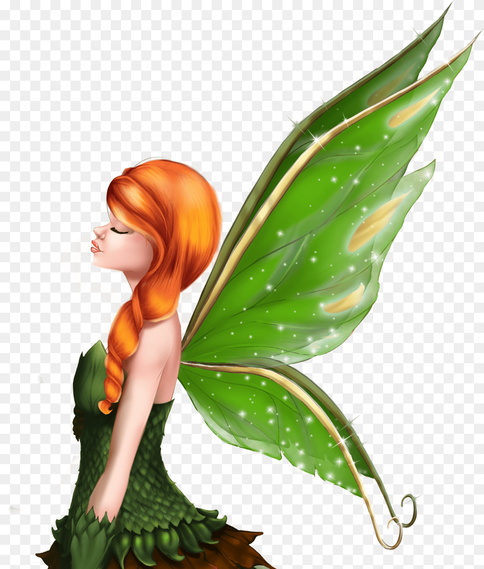 Beautiful Fairy Character Fairy, Adult, Female, Leaf, Person Png Image