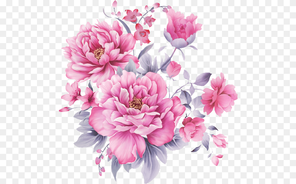 Beautiful Flower Patterns Design Floral Hand Painted Clipart Beautiful Flower, Art, Dahlia, Flower Arrangement, Flower Bouquet Free Png
