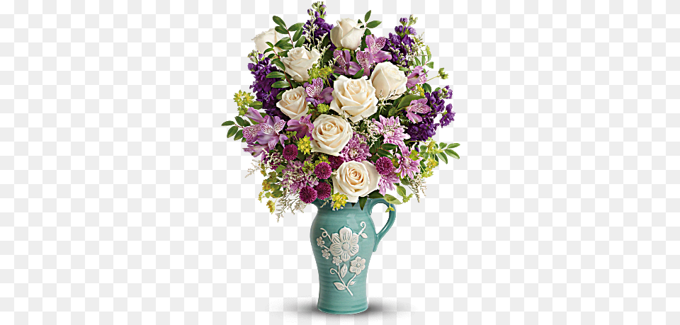 Beautiful Flower Vase With Flowers, Plant, Flower Arrangement, Flower Bouquet, Rose Free Png Download