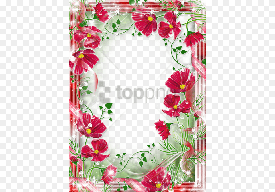 Beautiful Flowers Photo Frames With Beautiful Flowers Photo Frames, Art, Pattern, Graphics, Floral Design Png Image