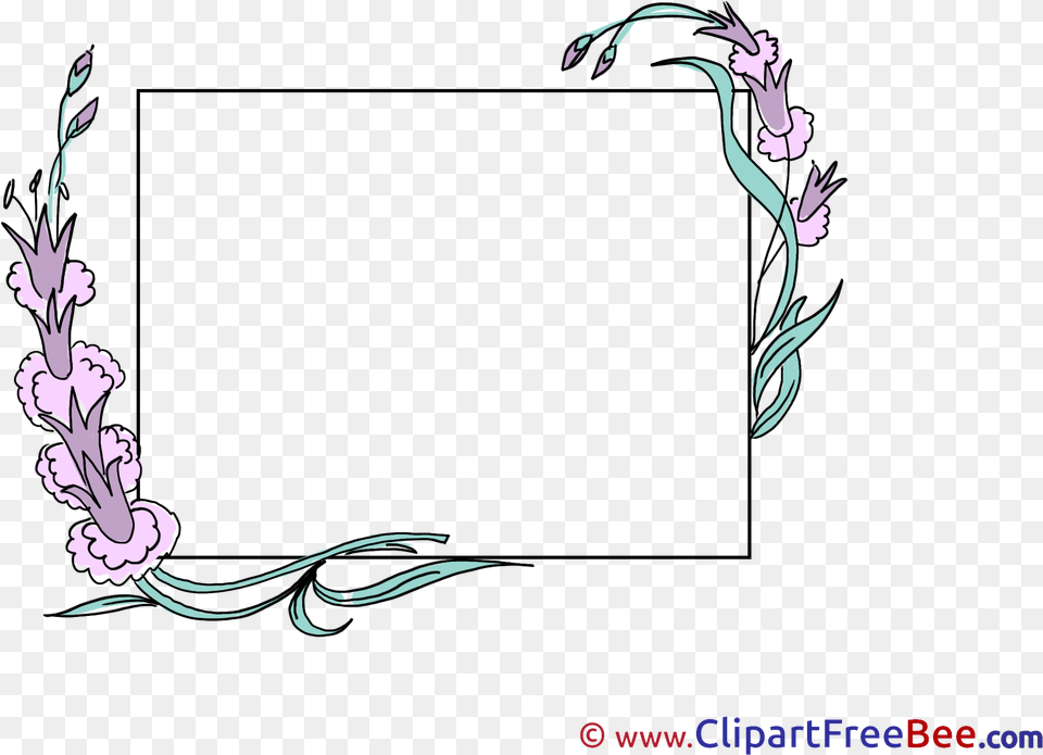 Beautiful Flowers Printable Frames Images Illustration, Art, Floral Design, Graphics, Pattern Free Png