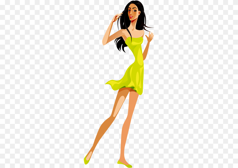 Beautiful Girl Clipart Free Download Searchpng Illustration, Adult, Clothing, Dancing, Dress Png