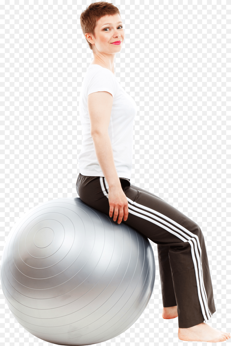 Beautiful Girl Doing Exercises With Ball Image Portable Network Graphics, Sphere, Person, Sitting, Clothing Free Transparent Png