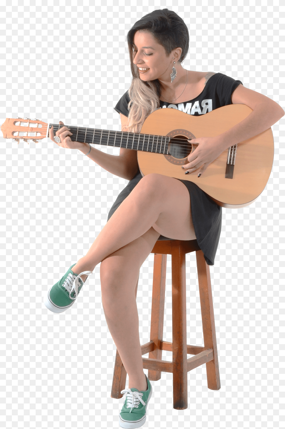 Beautiful Girl Playing Guitar Image People Playing Instruments, Adult, Person, Musical Instrument, Woman Free Transparent Png