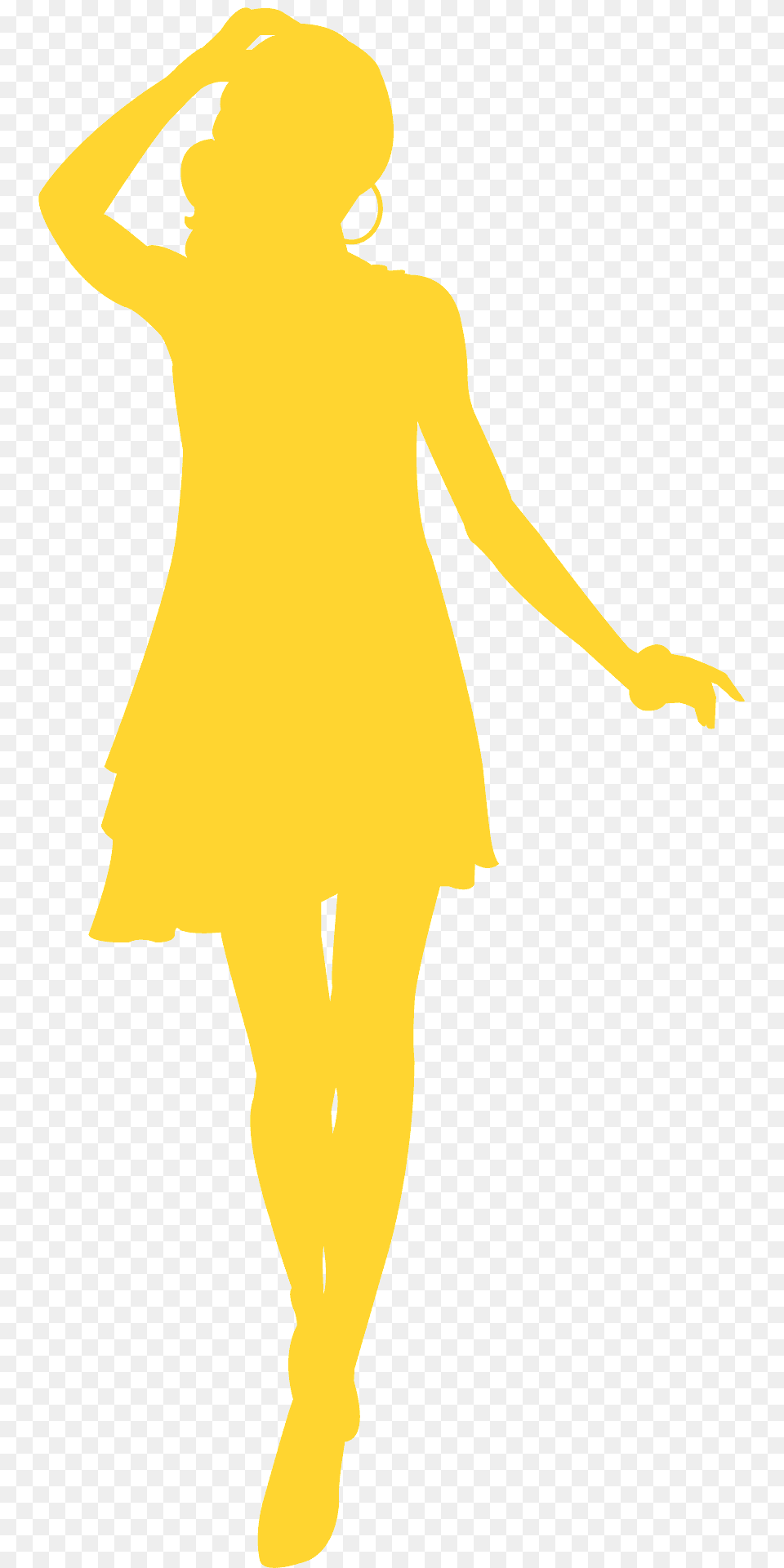 Beautiful Girl Silhouette, Dancing, Leisure Activities, Person, Adult Free Png Download