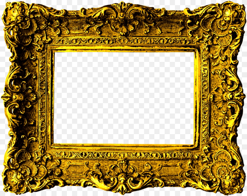 Beautiful Gold Victorian Fram Victorian Gold Picture Frame, Art Free Transparent Png