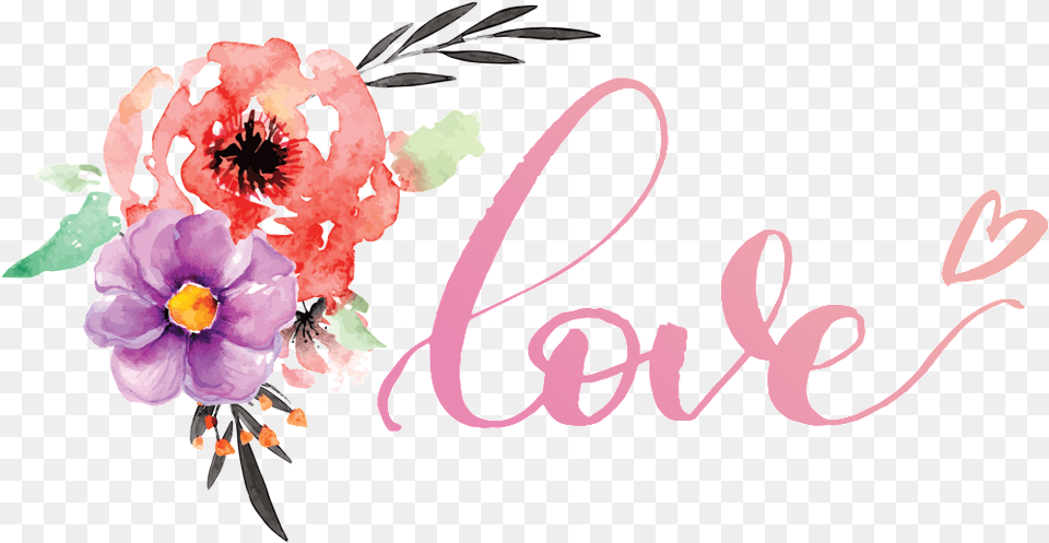 Beautiful Hand Painted Flowers Hd Love Common Peony, Anther, Art, Flower, Graphics Free Png Download