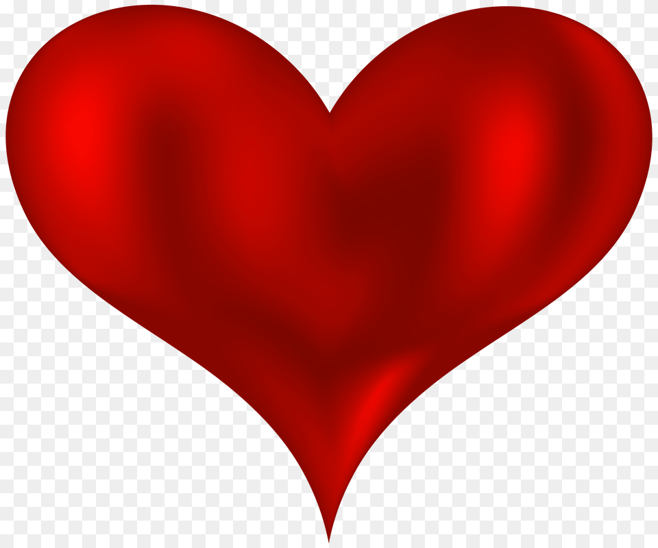 Beautiful Heart Red Clipart, Balloon Png Image