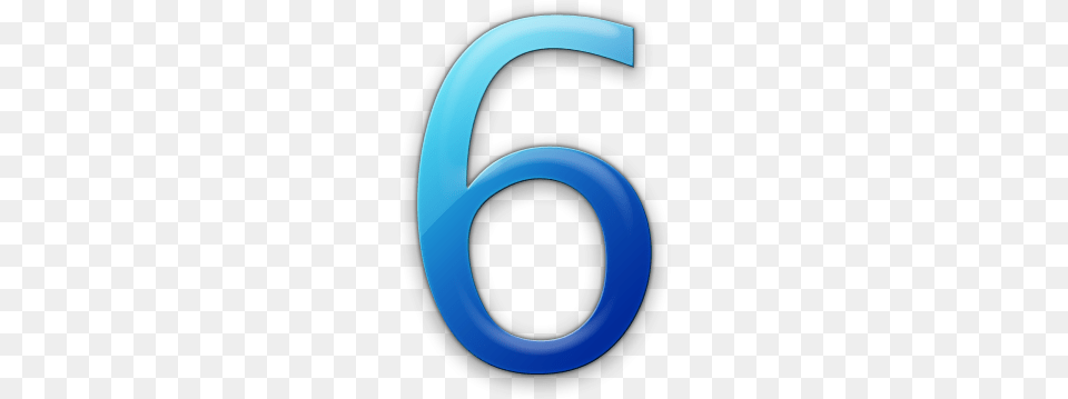Beautiful High Quality Resize 6 Six Number Icon Blue Number 6 Background, Symbol, Text, Disk Free Transparent Png
