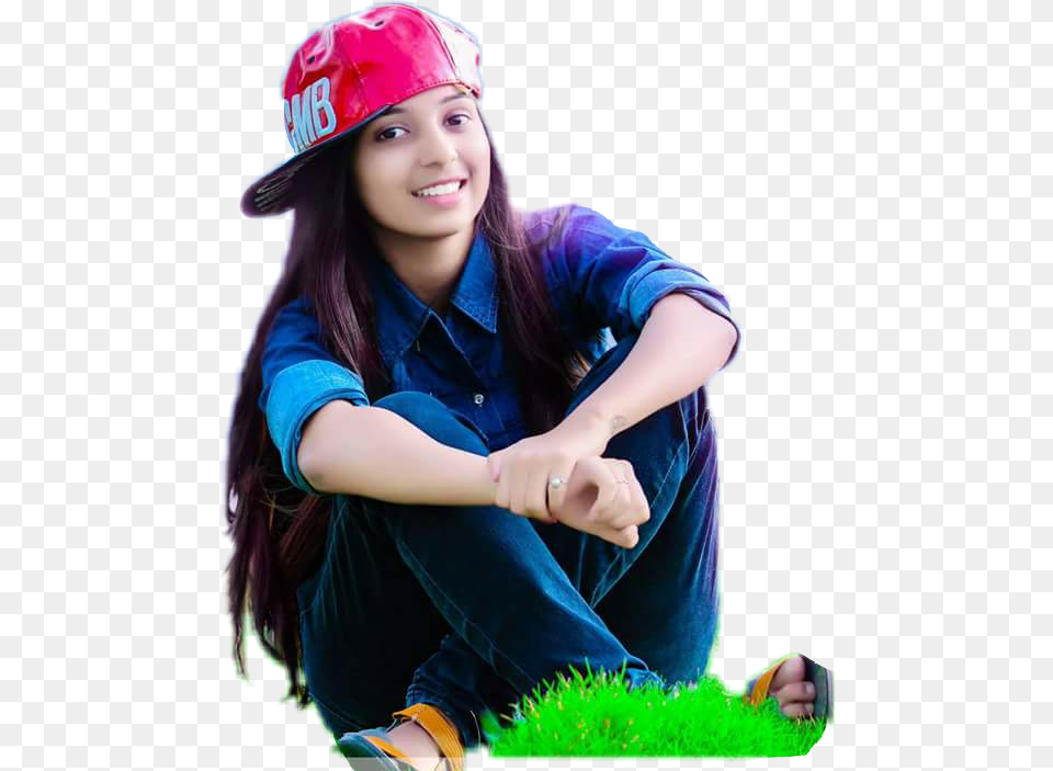 Beautiful Indian Girl Download Girls, Baseball Cap, Portrait, Plant, Photography Free Transparent Png