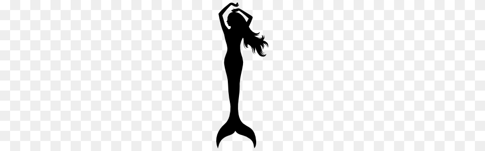 Beautiful Mermaid Sticker, Silhouette, Stencil, Adult, Female Free Png