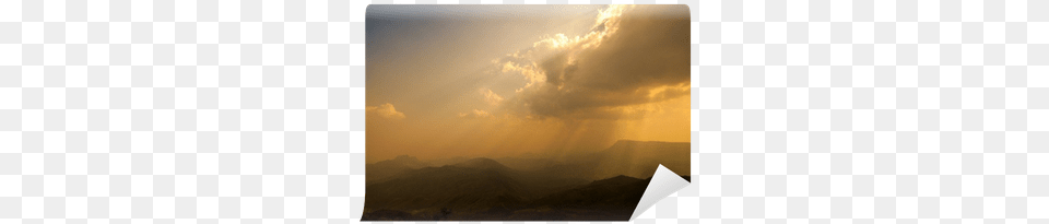 Beautiful Mountains With Ray Of Light Wall Mural U2022 Pixers We Live To Change Sunrise, Flare, Nature, Outdoors, Sunlight Free Png Download