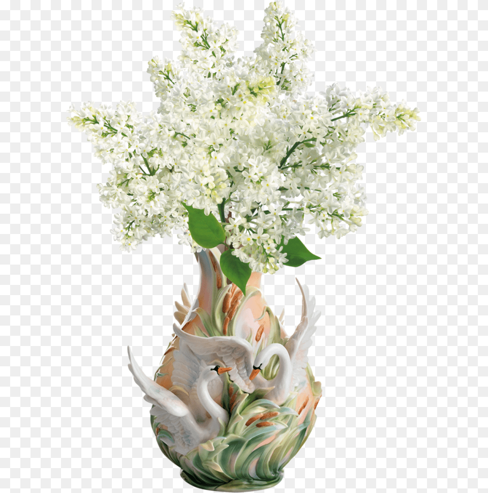 Beautiful Of Flower Vase Swan Vase, Jar, Plant, Pottery, Flower Arrangement Free Transparent Png