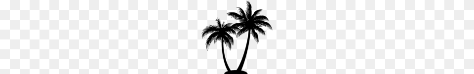 Beautiful Palm Tree Clipart Clip Art, Gray Png Image