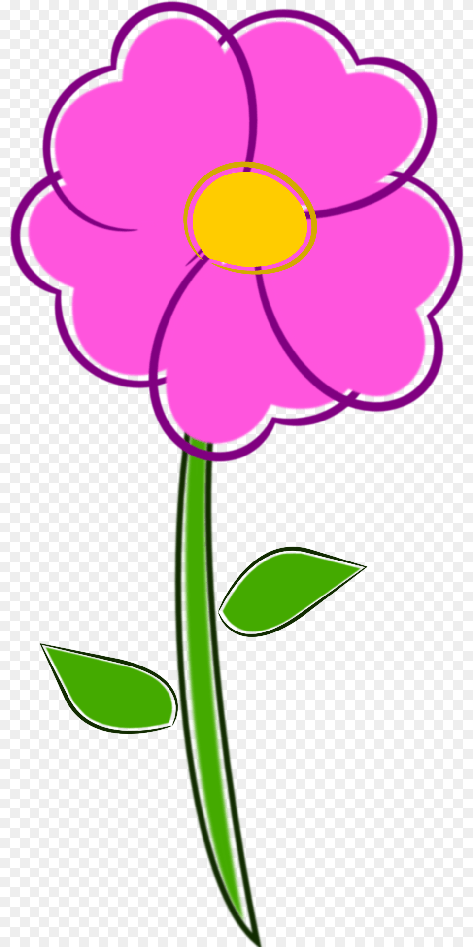 Beautiful Pink Flower Clipart Flor Clipart, Anemone, Daisy, Petal, Plant Png Image