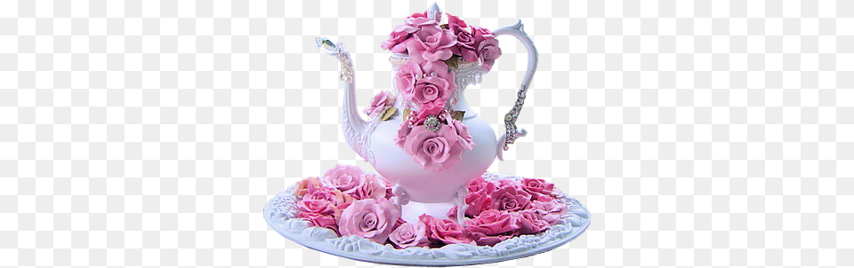 Beautiful Pink Rose Pictures Flower Of Good Morning, Food, Dessert, Cream, Pottery Png