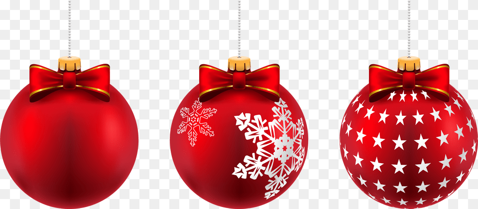 Beautiful Red Christmas Balls Clip Art Image, Accessories, Ornament, Christmas Decorations, Festival Free Png Download