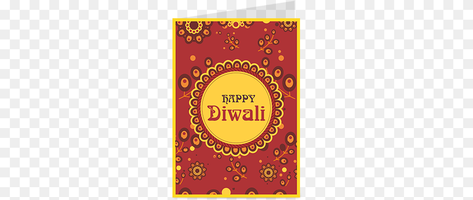 Beautiful Red Diwali Greeting Card Diwali, Pattern, Art, Graphics, Advertisement Free Transparent Png