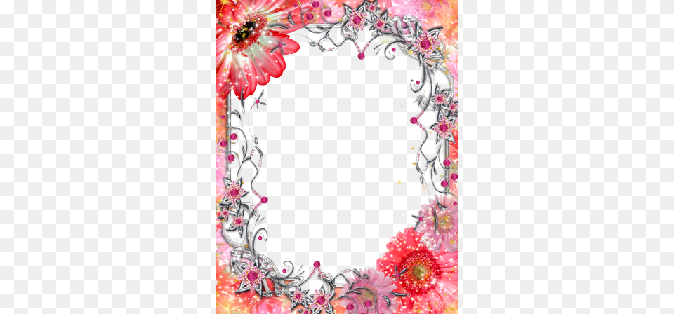 Beautiful Red Flowers Mother39s Day Frame, Art, Floral Design, Graphics, Pattern Free Transparent Png