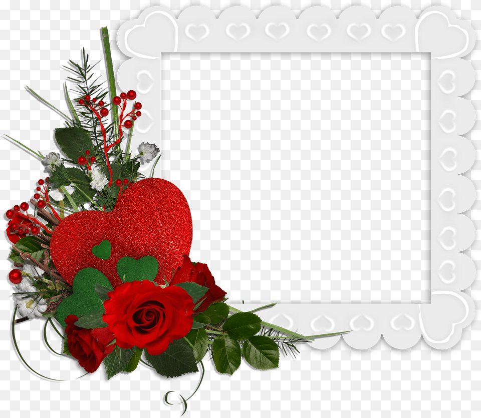 Beautiful Rose Flower Frames Image Frame, Flower Arrangement, Flower Bouquet, Plant Free Png Download