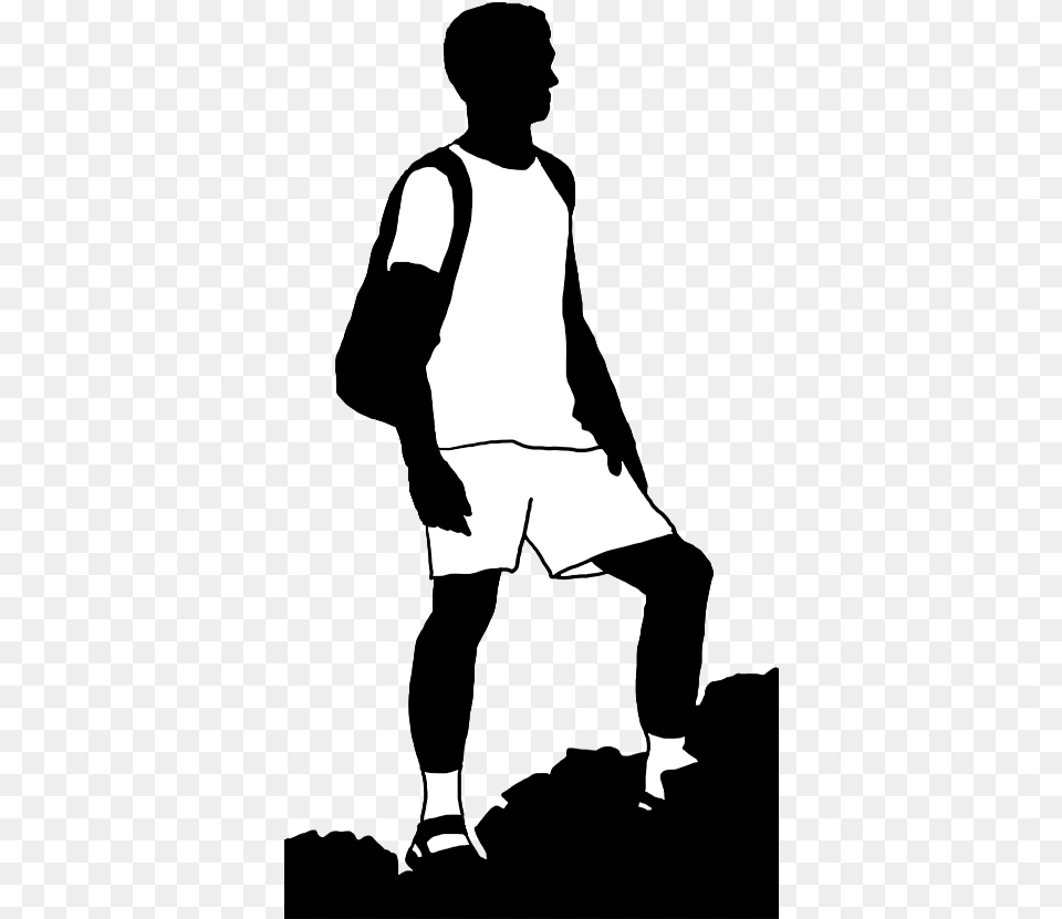 Beautiful Silhouettes Of Children Black And White Boy Silhouette, Stencil, Adult, Male, Man Free Transparent Png