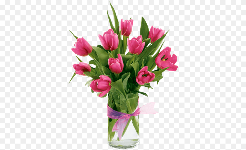 Beautiful Spring Tulips From Spring Flowers Pink Tulips Flowers In Vase, Flower, Flower Arrangement, Flower Bouquet, Plant Free Png