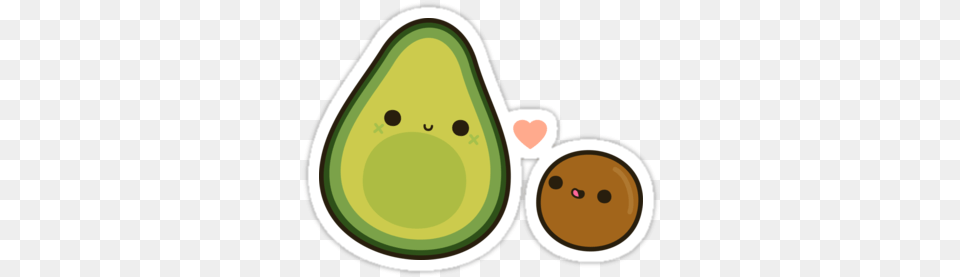 Beautiful Tumblr Red Background Cute Avocado And Stone Avocado Cute Drawing, Food, Fruit, Plant, Produce Png