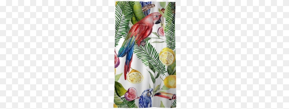 Beautiful Watercolor Seamless Tropical Jungle Floral Watercolor Painting, Animal, Bird, Food, Fruit Free Transparent Png