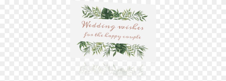 Beautiful Wedding Wishes Cards Rosegold Beautiful Botanics Blowfish Black Ankle Wedge Boots, Herbal, Herbs, Leaf, Plant Png Image