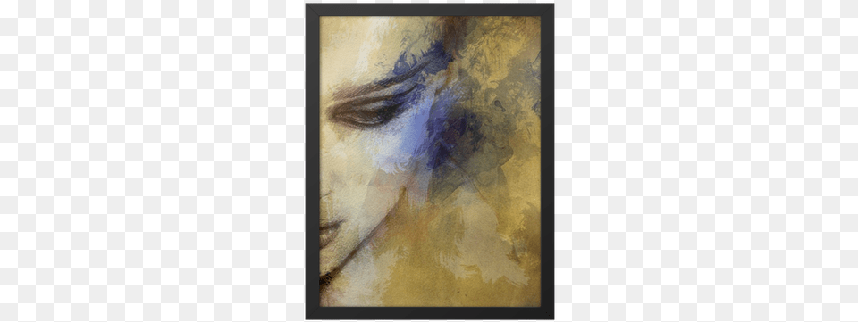 Beautiful Woman Face Easily Manipulated, Art, Canvas, Modern Art, Painting Free Transparent Png