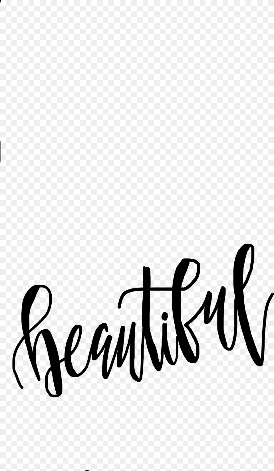 Beautiful Word Words Calligraphy Beautifulwords Calligraphy, Gray Free Transparent Png