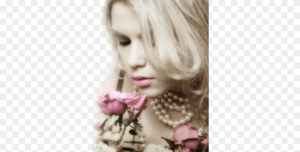 Beauty Amp Pink Roses Girl, Accessories, Person, Woman, Female Png Image