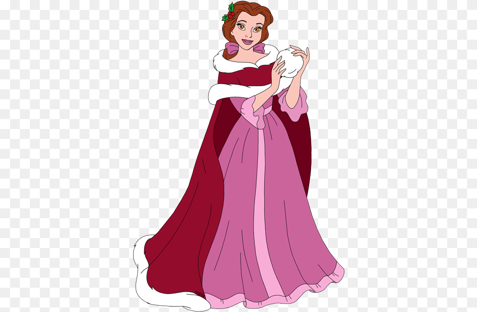 Beauty And The Beast Belle Transparent U0026 Clipart Christmas Belle Beauty And The Beast, Clothing, Dress, Gown, Fashion Free Png Download
