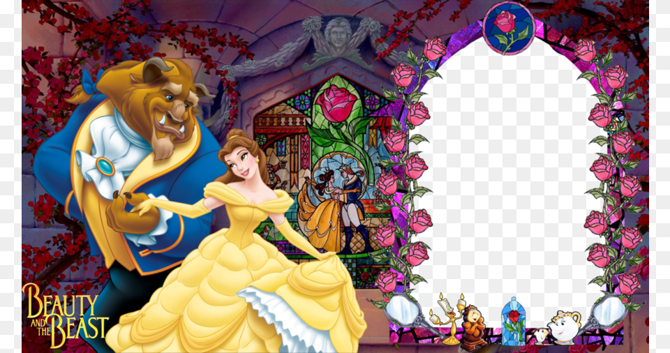 Beauty And The Beast Birthday Clipart Belle Beast Birthday Beauty And The Beast, Adult, Book, Comics, Female Png Image
