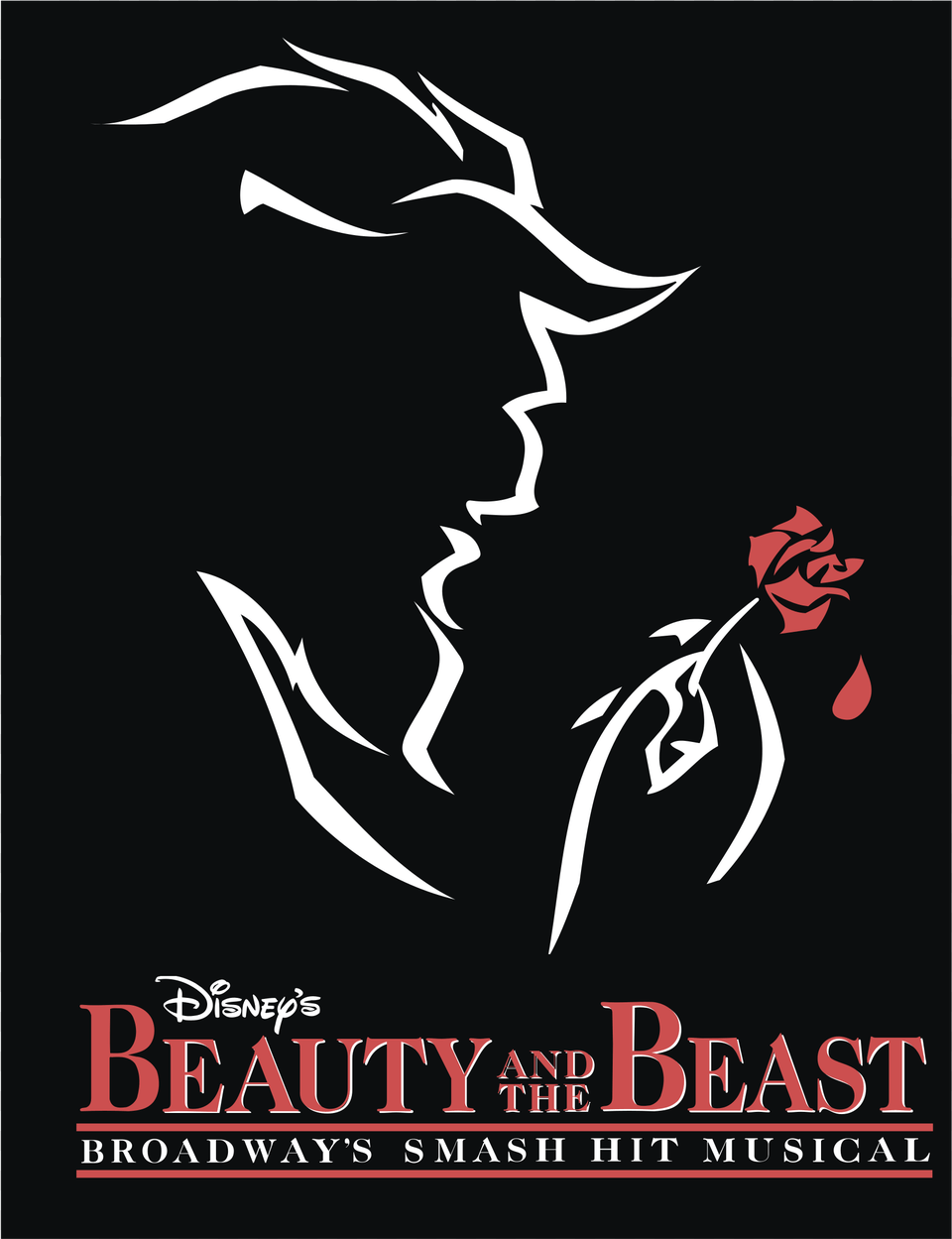 Beauty And The Beast Broadway, Book, Publication, Advertisement, Poster Png Image