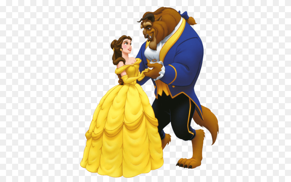 Beauty And The Beast Cartoon Dancing, Toy, Doll, Figurine, Clothing Png