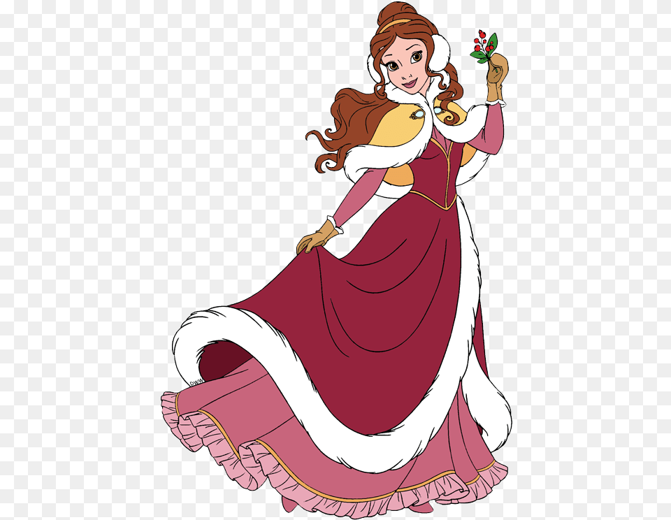Beauty And The Beast Christmas Clip Art Disney Galore, Adult, Wedding, Person, Female Free Png Download