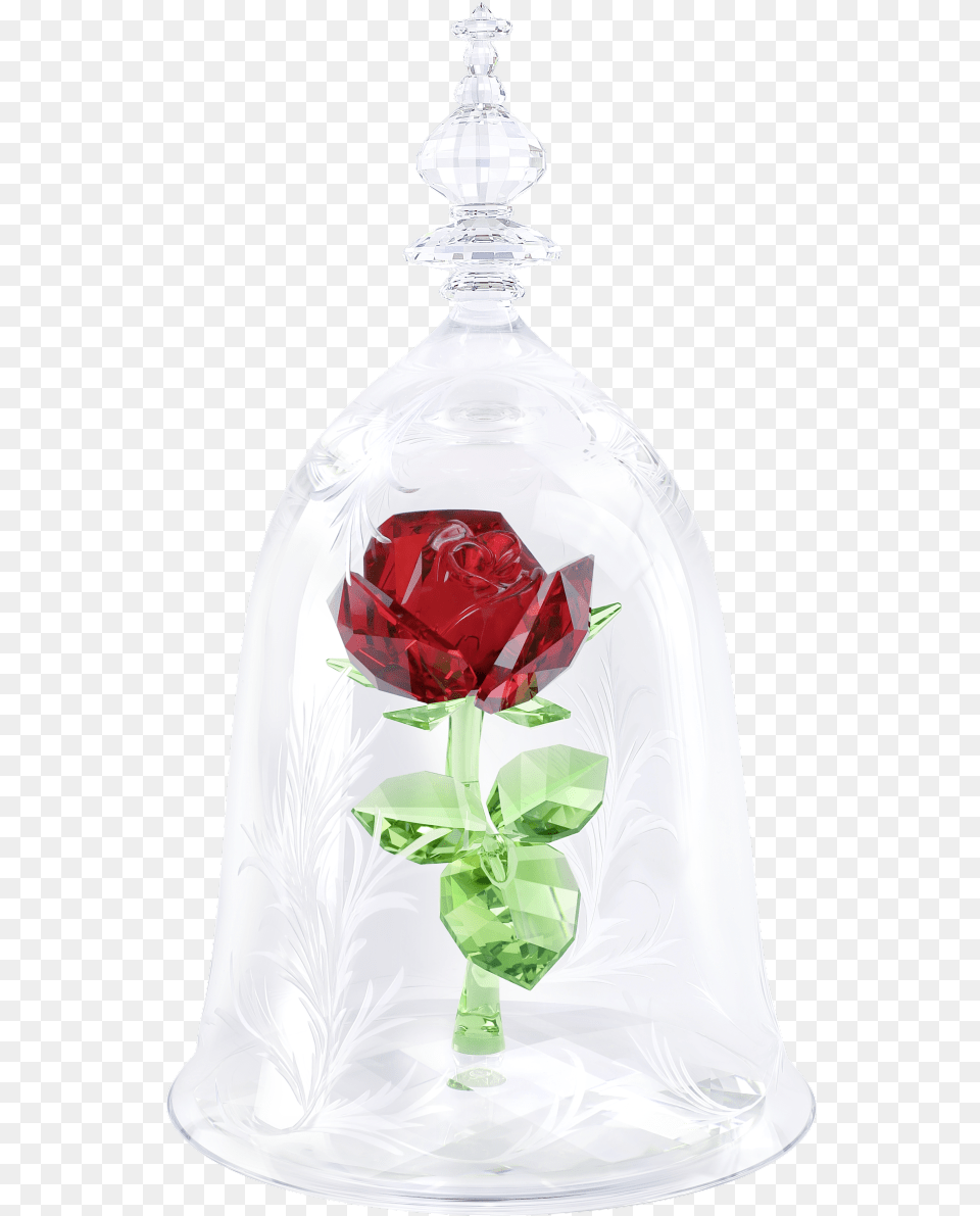 Beauty And The Beast Enchanted Rose Swarovski, Glass, Flower, Plant, Goblet Free Png