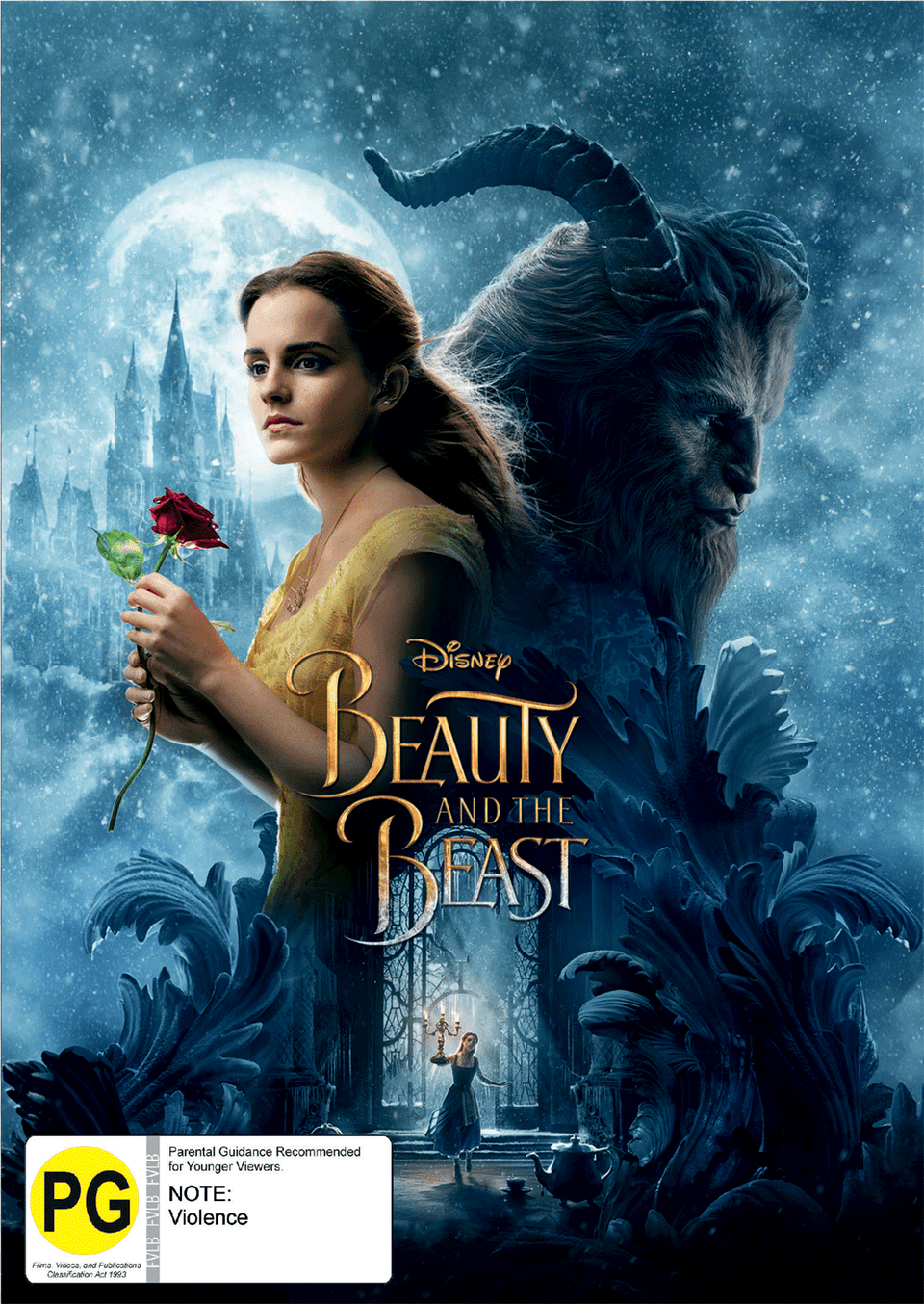 Beauty And The Beast Live Action Packshot Beauty And The Beast 2017 Blu Ray, Advertisement, Publication, Poster, Book Free Png Download