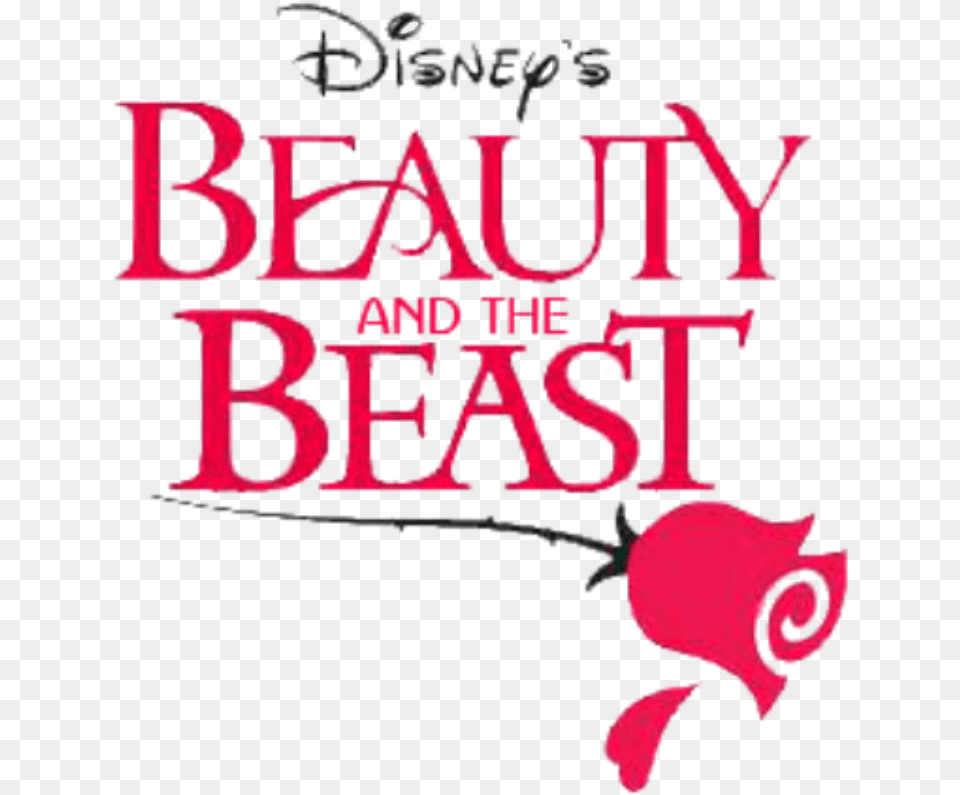 Beauty And The Beast Logo Beauty And The Beast Jr, Book, Publication, Plant, Petal Free Transparent Png