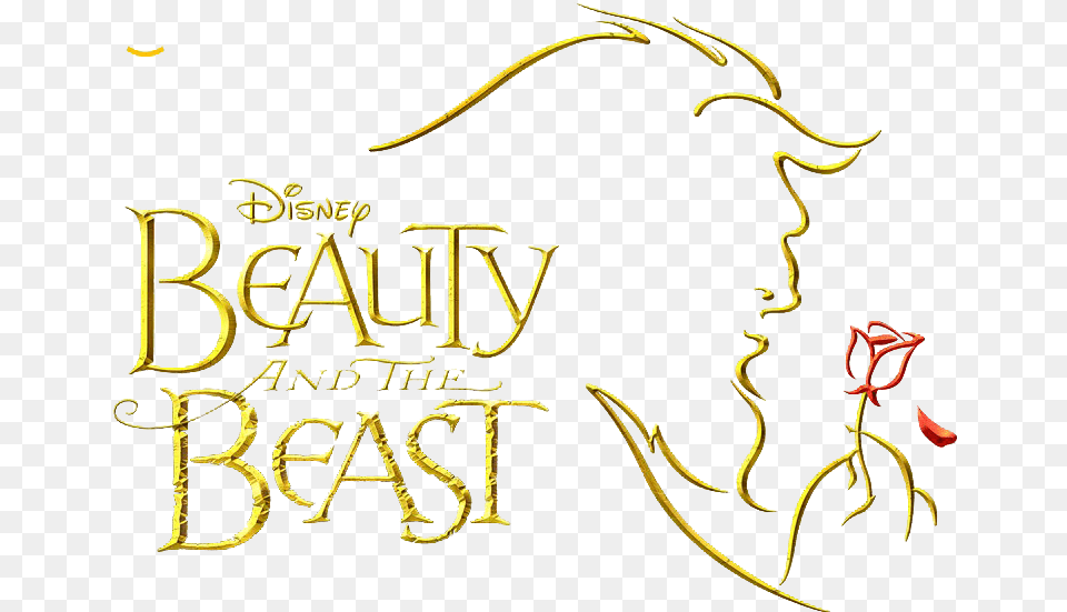 Beauty And The Beast Logo Beauty And The Beast Rose, Book, Publication, Text, Handwriting Png