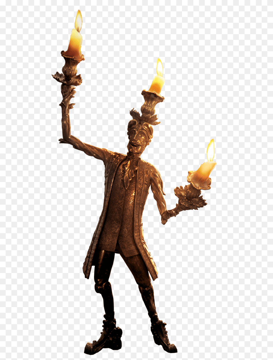 Beauty And The Beast Lumiere, Person, Fire, Flame, Candle Free Png Download