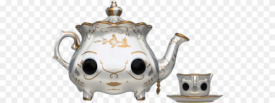 Beauty And The Beast Mrs Potts And Chip Pop Figure Beauty And The Beast Mrs Potts 2017, Cookware, Pot, Pottery, Teapot Free Png
