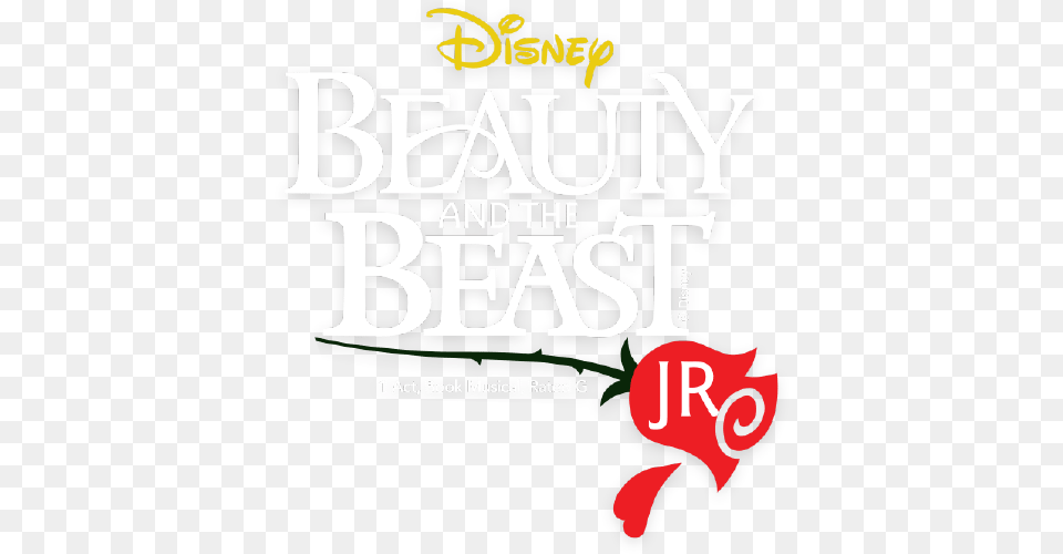 Beauty And The Beast Musical Logo Disney Beauty And The Beast Jr, Advertisement, Poster, Book, Publication Png Image